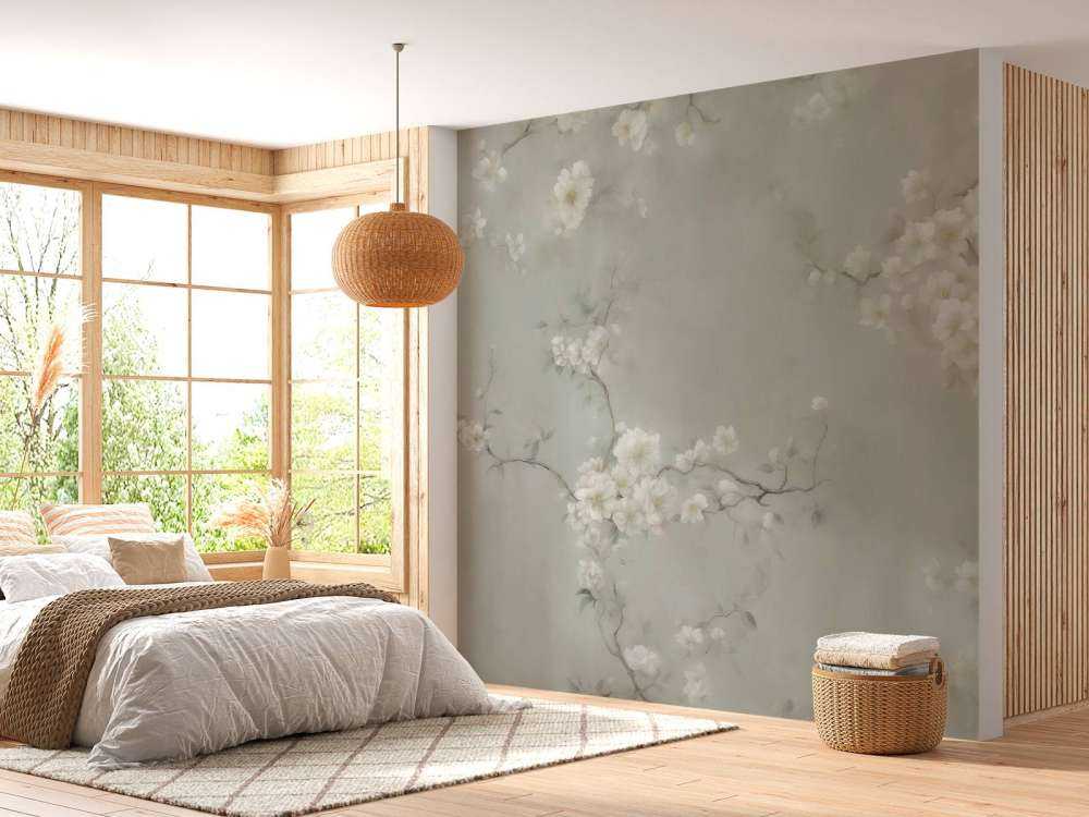 Lovely Branches of Flowers Green