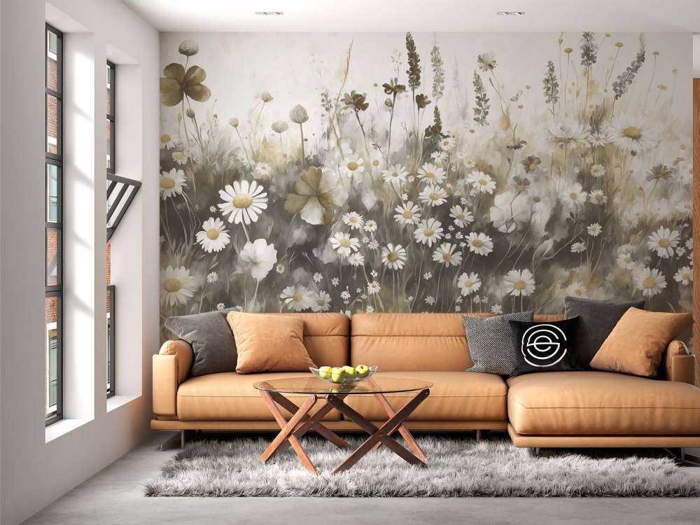 Lush Greenery of Summer Warm Taupe