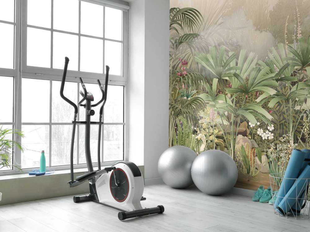 Morning in the Tropical Garden Green