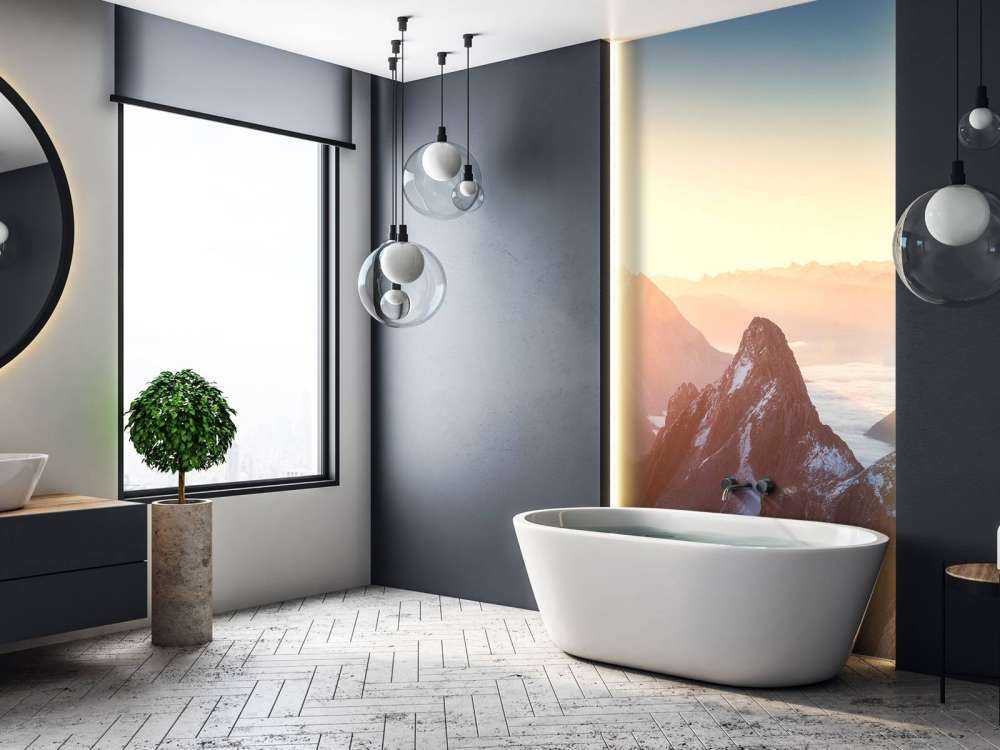 Zonsopkomst Boven Bergsilhouetten