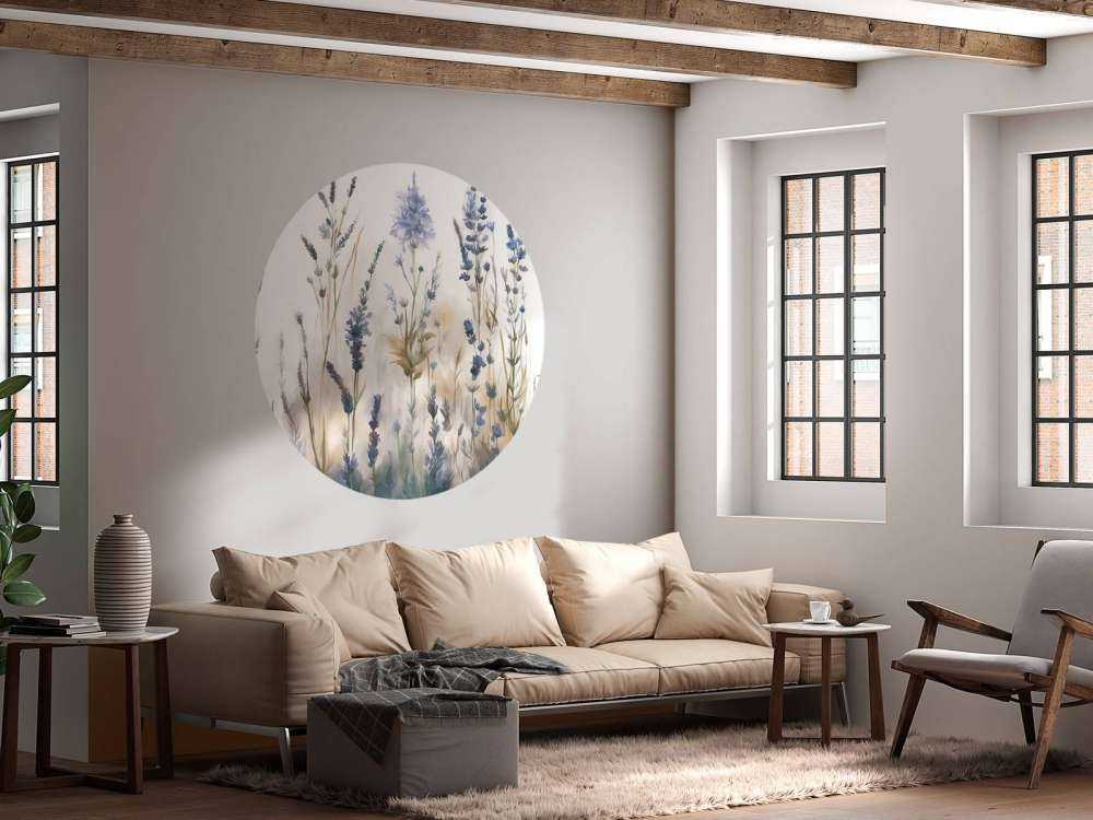 Lavender Glade Seamless Soft Blue