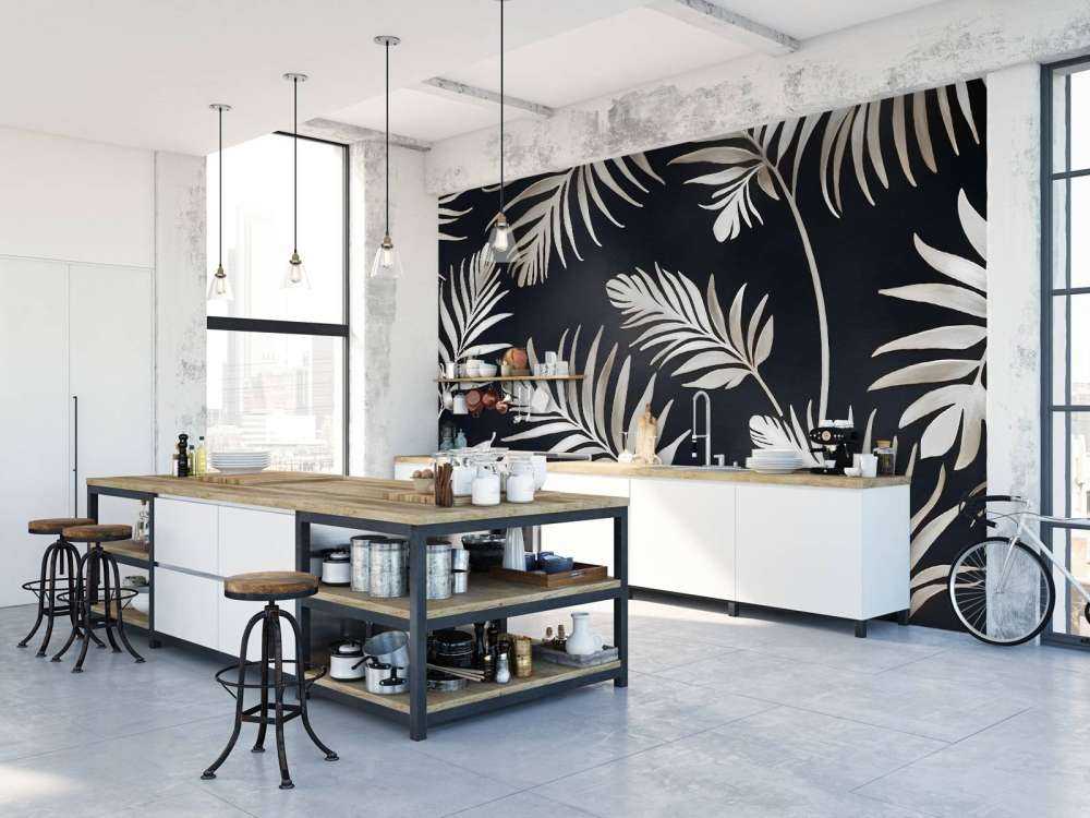 Golden leaves on dark Silver