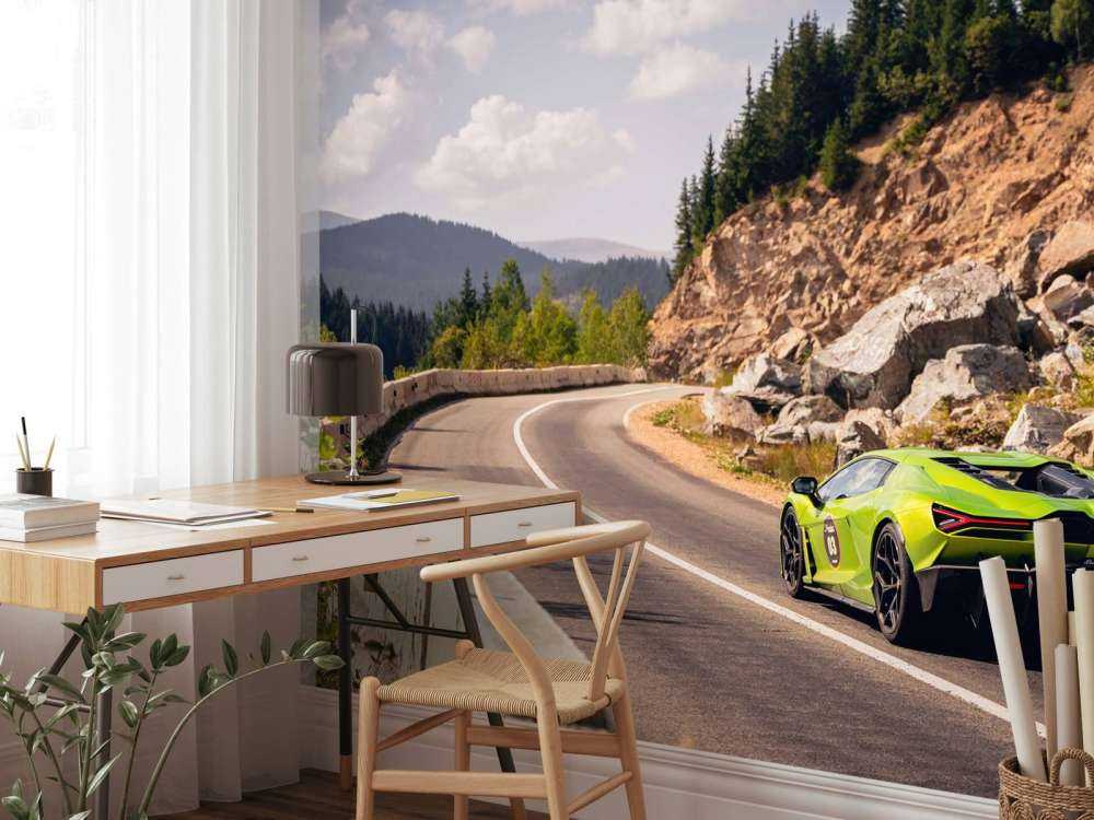 Lamborghini Revuelto in de Bergen