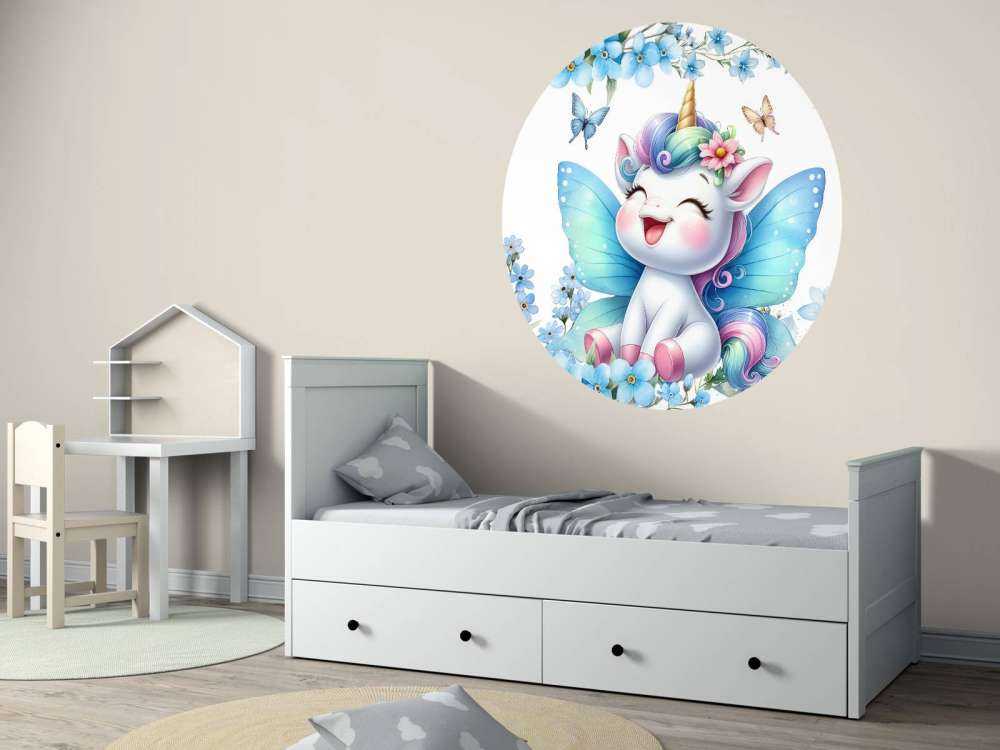 Blije Feeën Eenhoorn en Bloemen