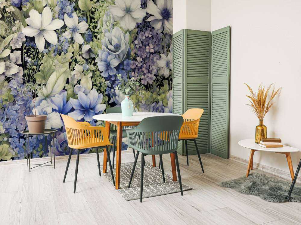 Flower festivalSEAMLESS Blue