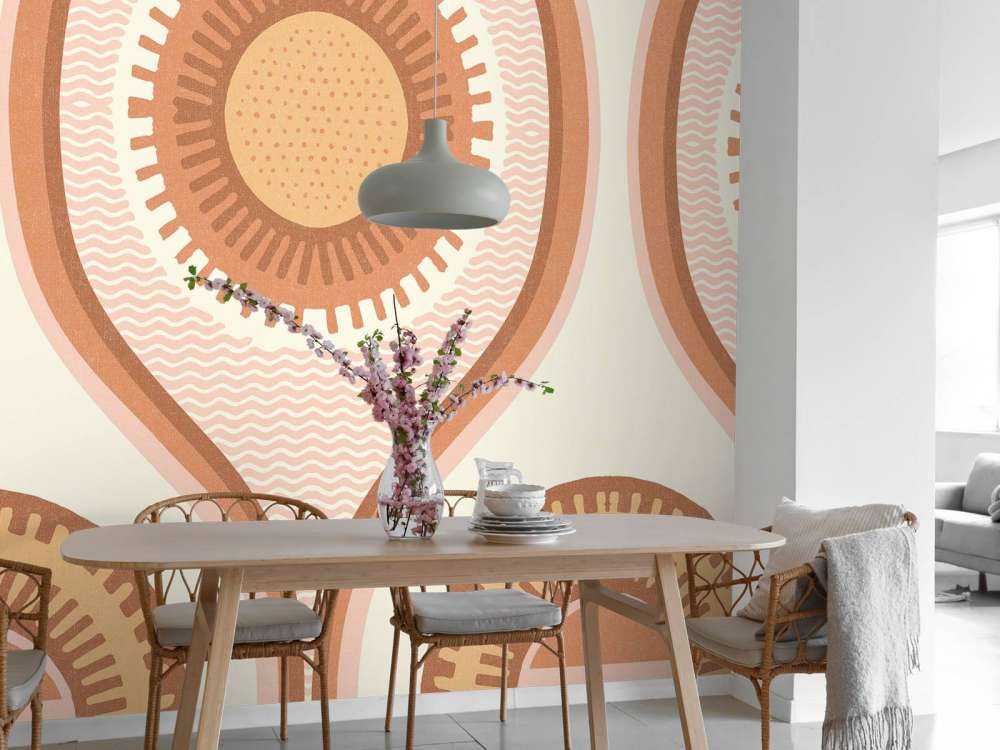 Zonnewerveling in retro pastel