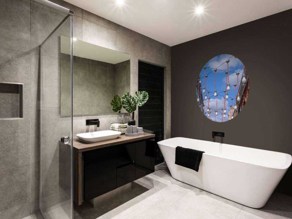 Light bulbs hanging across the buildings for Christmas decorations, London