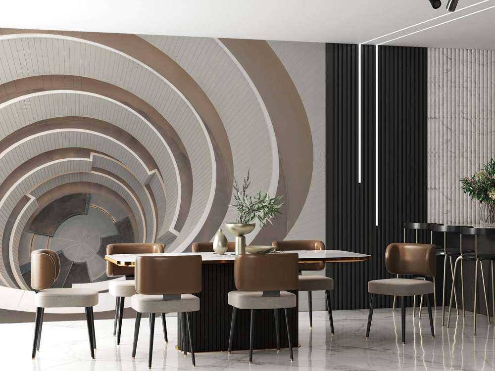 Pathway through the autumn forest