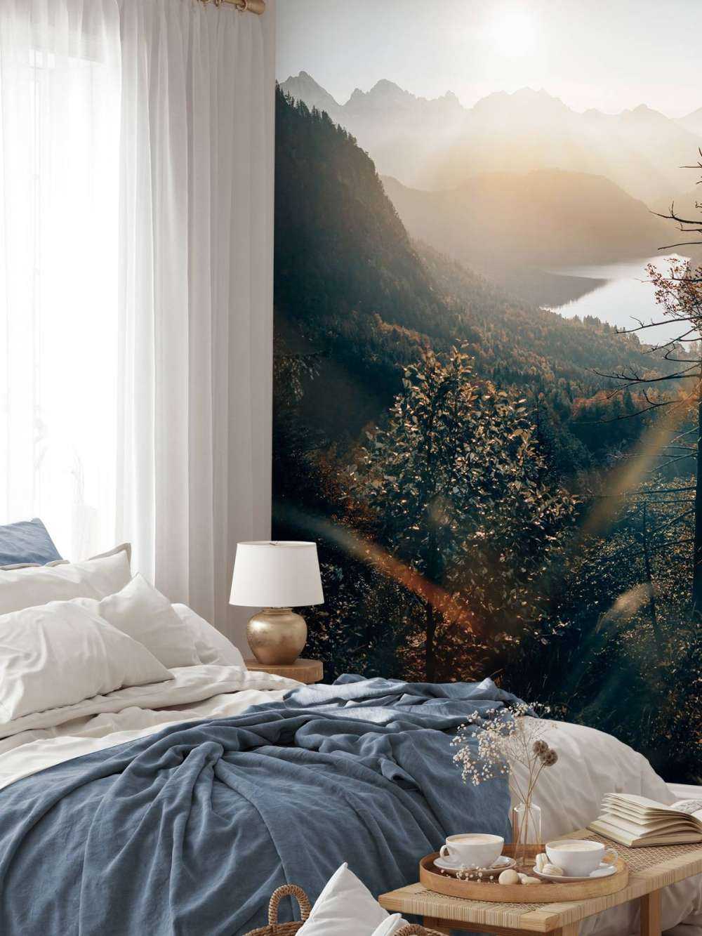 Uitzicht over de Alpen