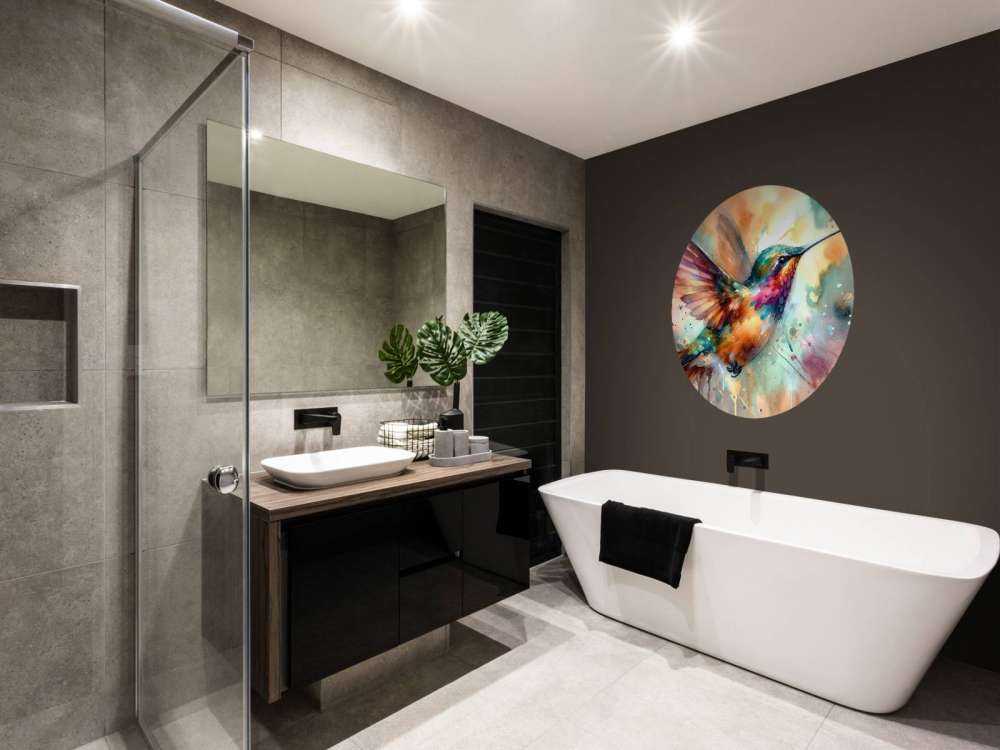 Iridescent Hummingbird Mid Flight