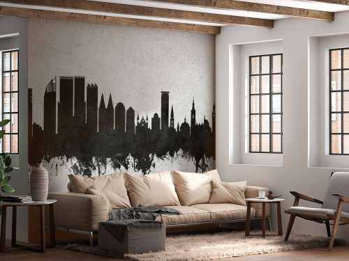 Waterverf skyline, Den Haag