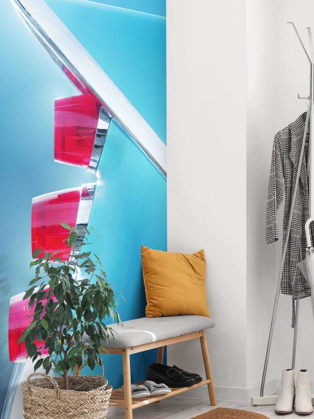 US classic car 1959 Adventurer tail fin abstract