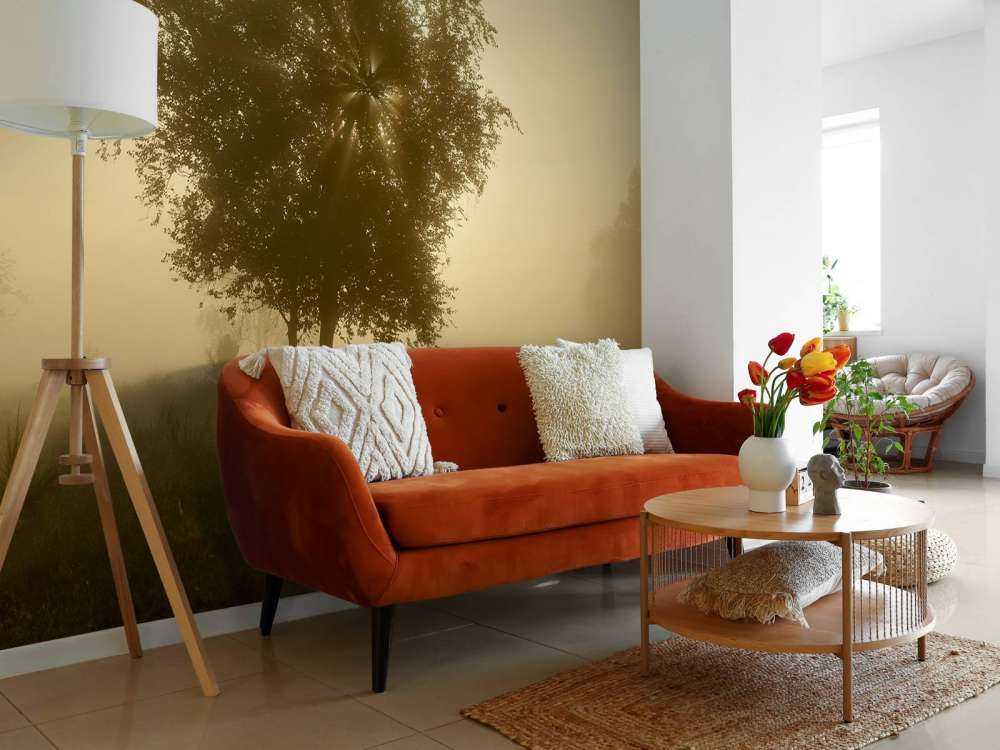 Goudkleurige zonsopkomst