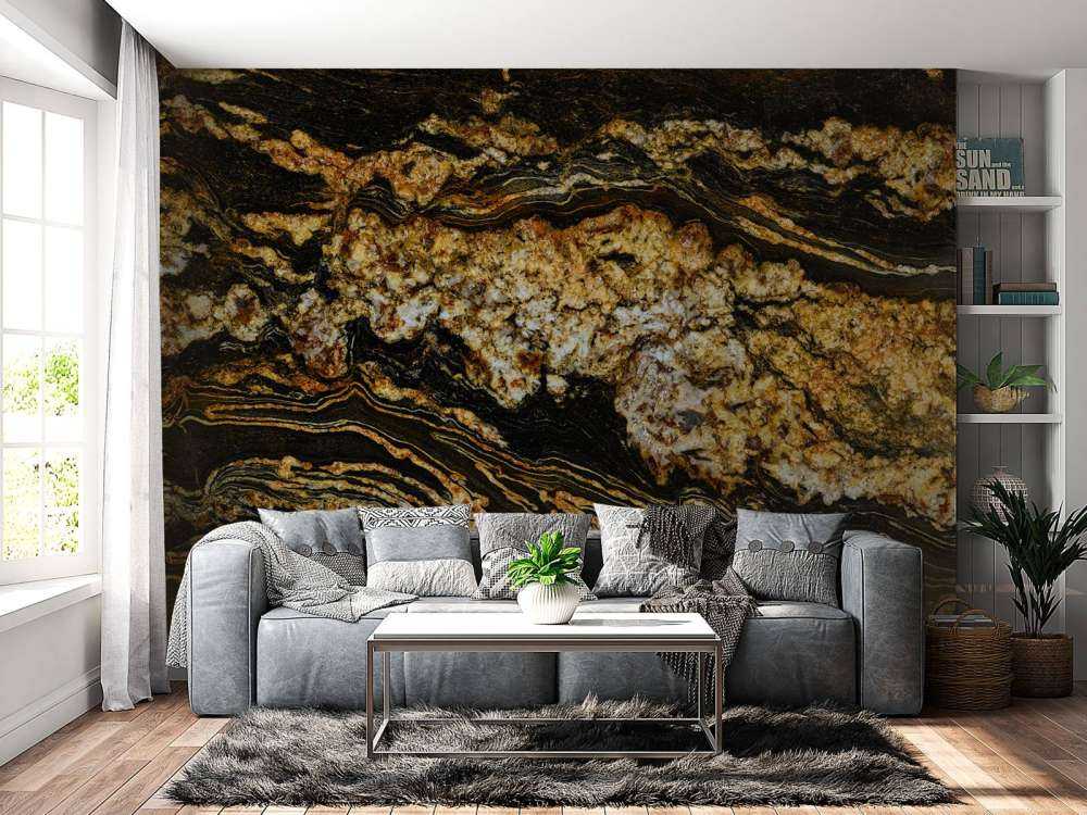 Zwart goud marmer