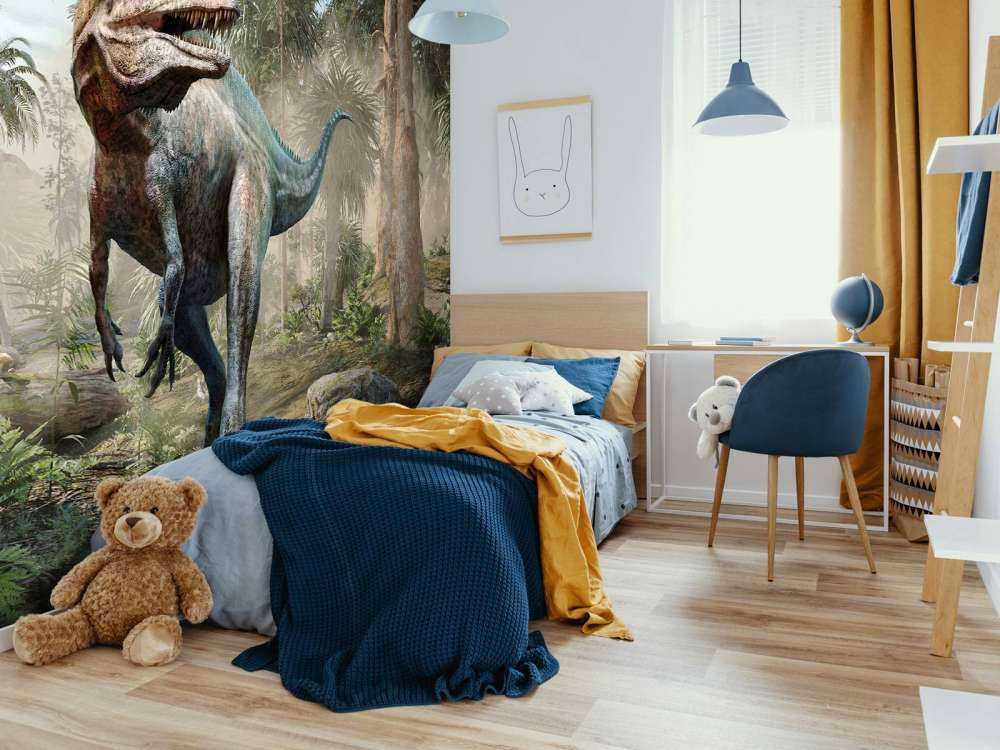 Acrocanthosaurus in het bos