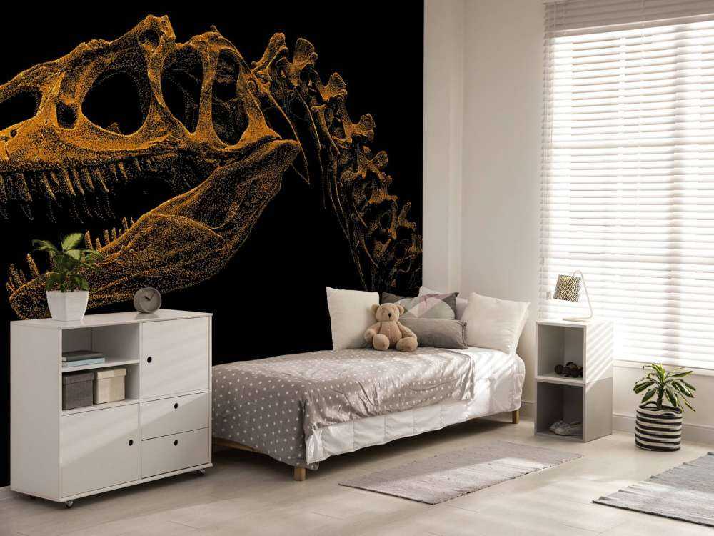 Skelet van een dinosaurus