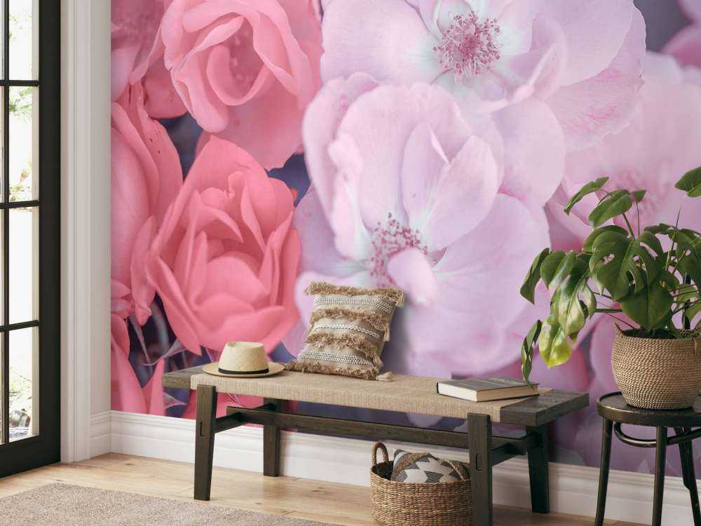 Roze klerurijke bloemen