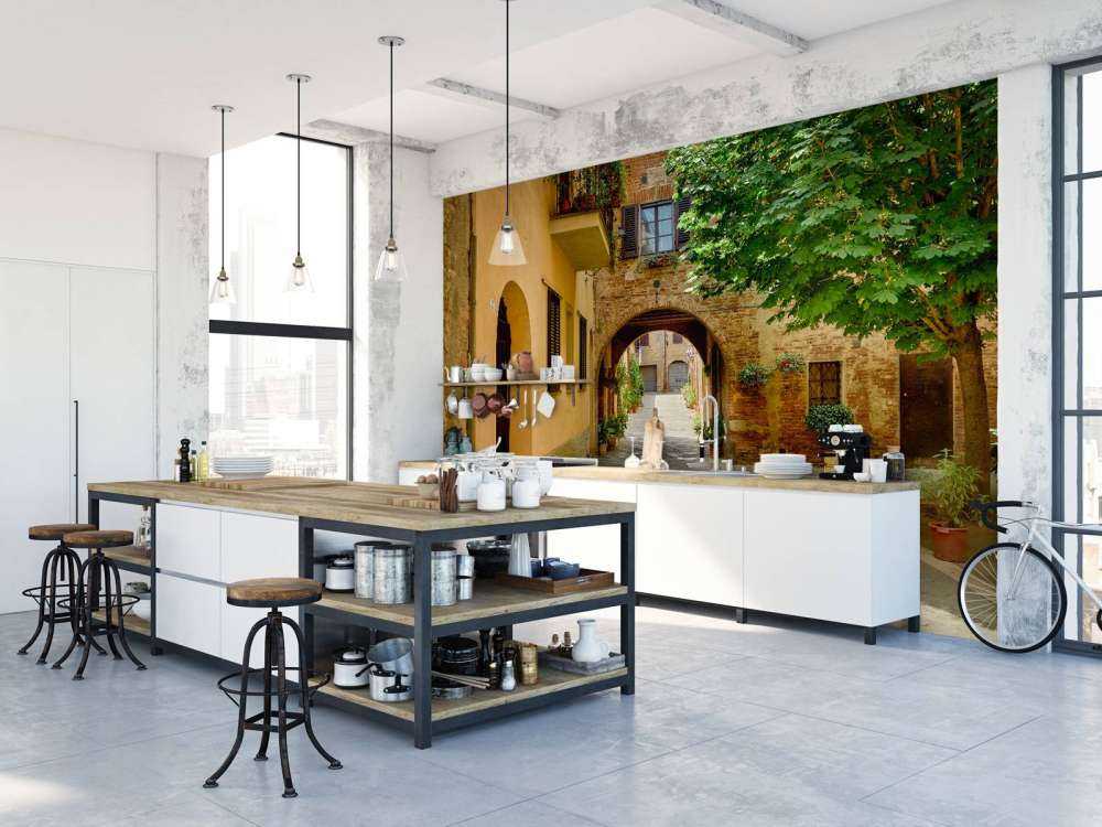 Mooi straatje met boog