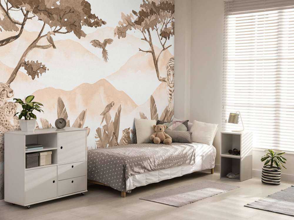 Roofdieren in de jungle taupe