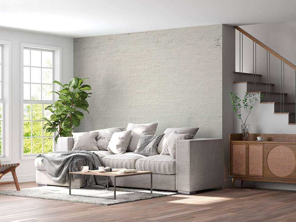 Geverfde bakstenen muur