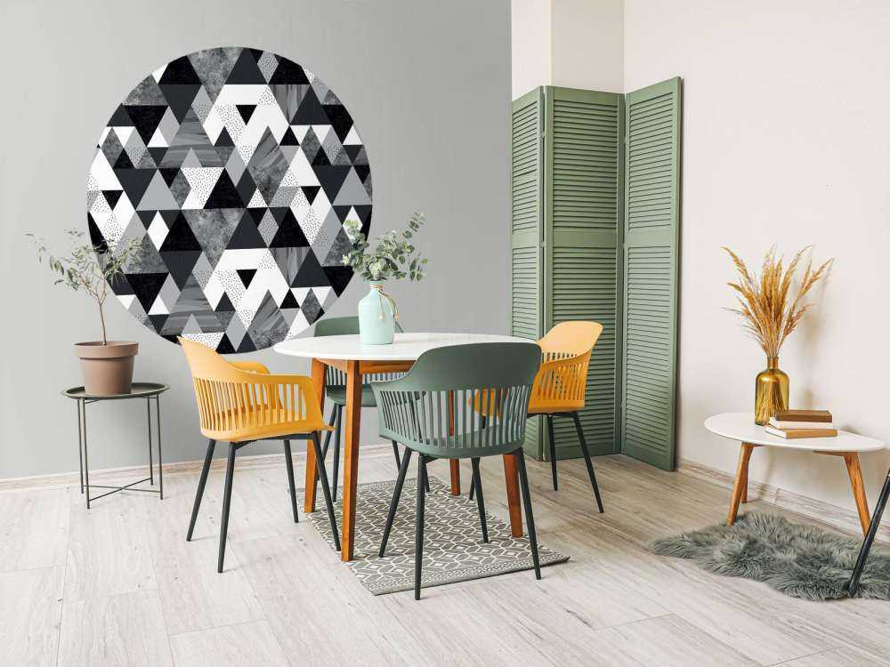 Zwart-wit tegelpatroon