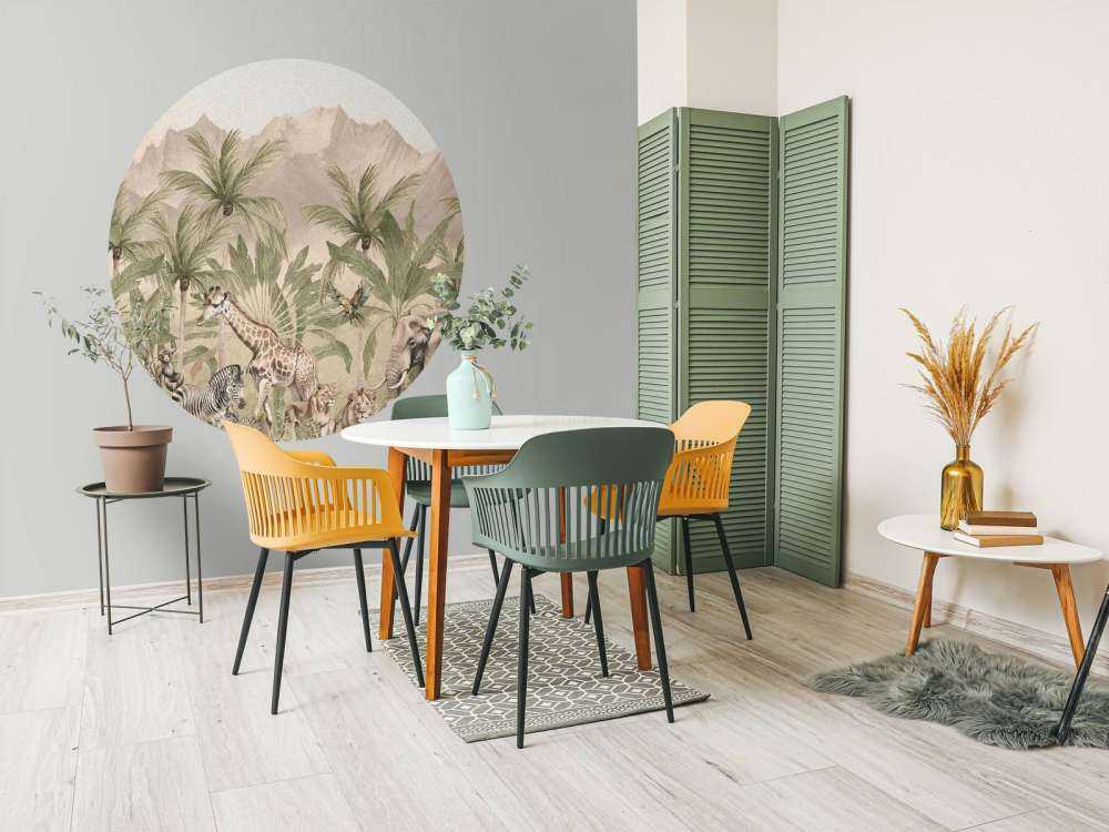 Berglandschap met dieren