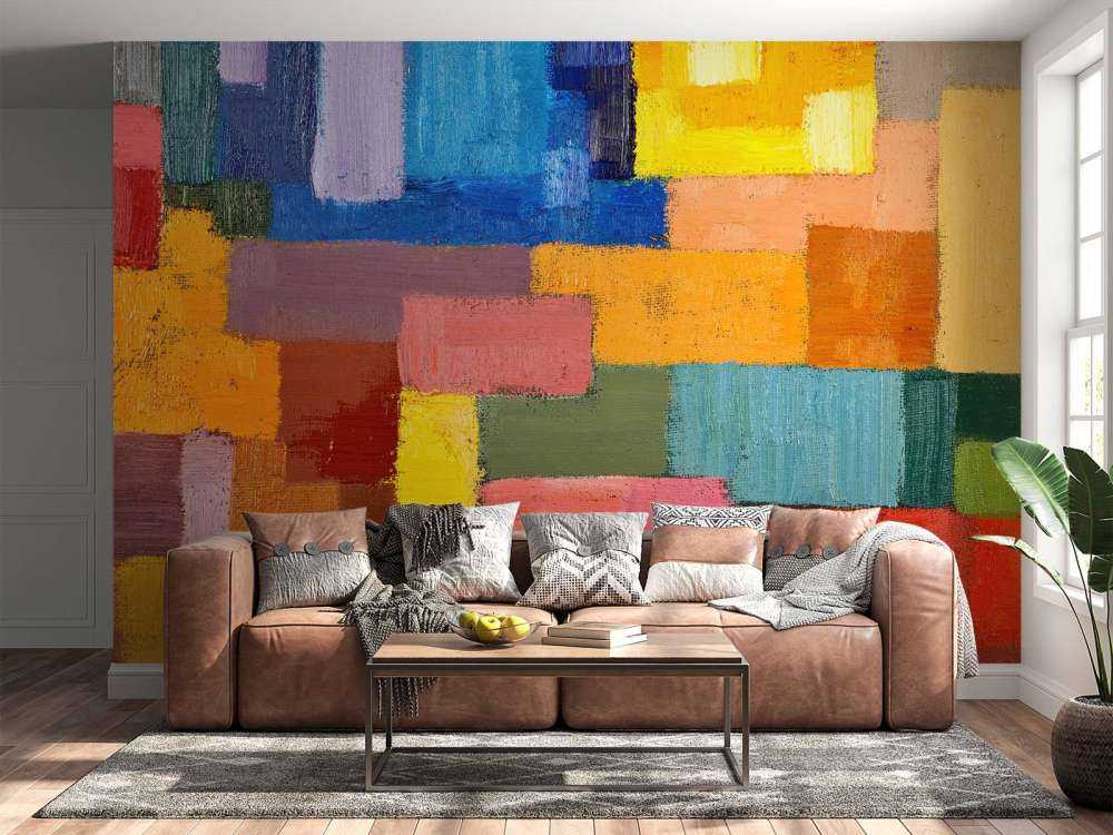 Kleurrijke vlakverdeling