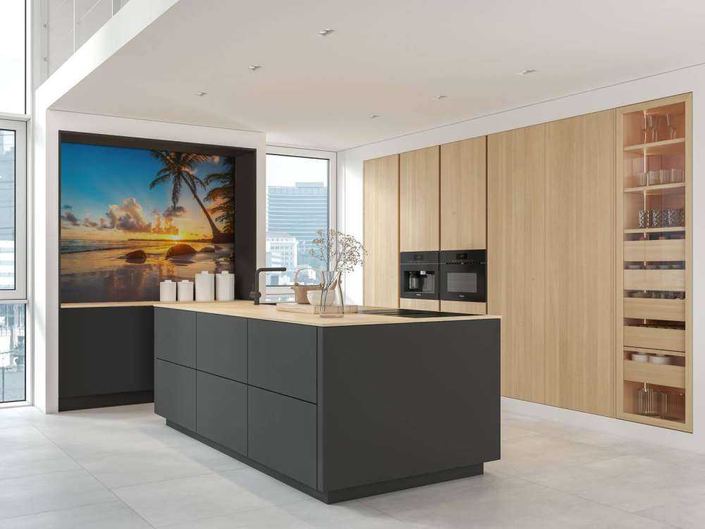 Palmbomen met zonsondergang