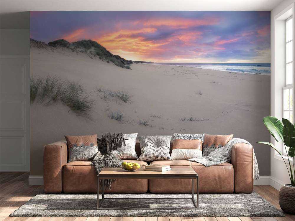 Zonsopgang over zandduinen