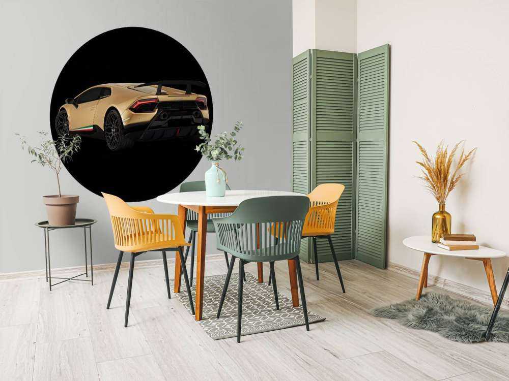 Lamborghini Huracán - Linker achterkant, zwart