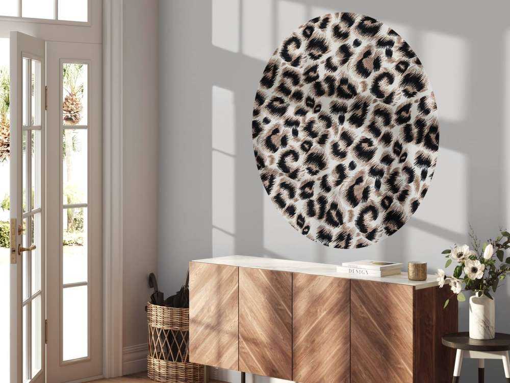 Beige gekleurde panter vacht