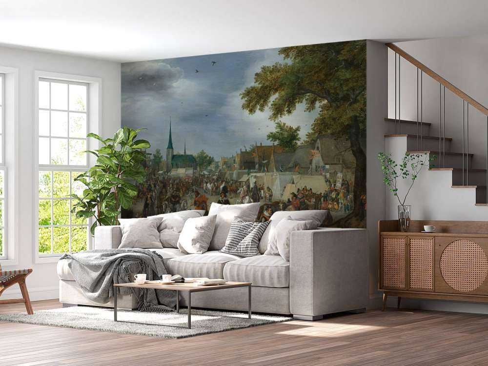 Prins Maurits en Frederik Hendrik op de paardenmarkt van Valkenburg