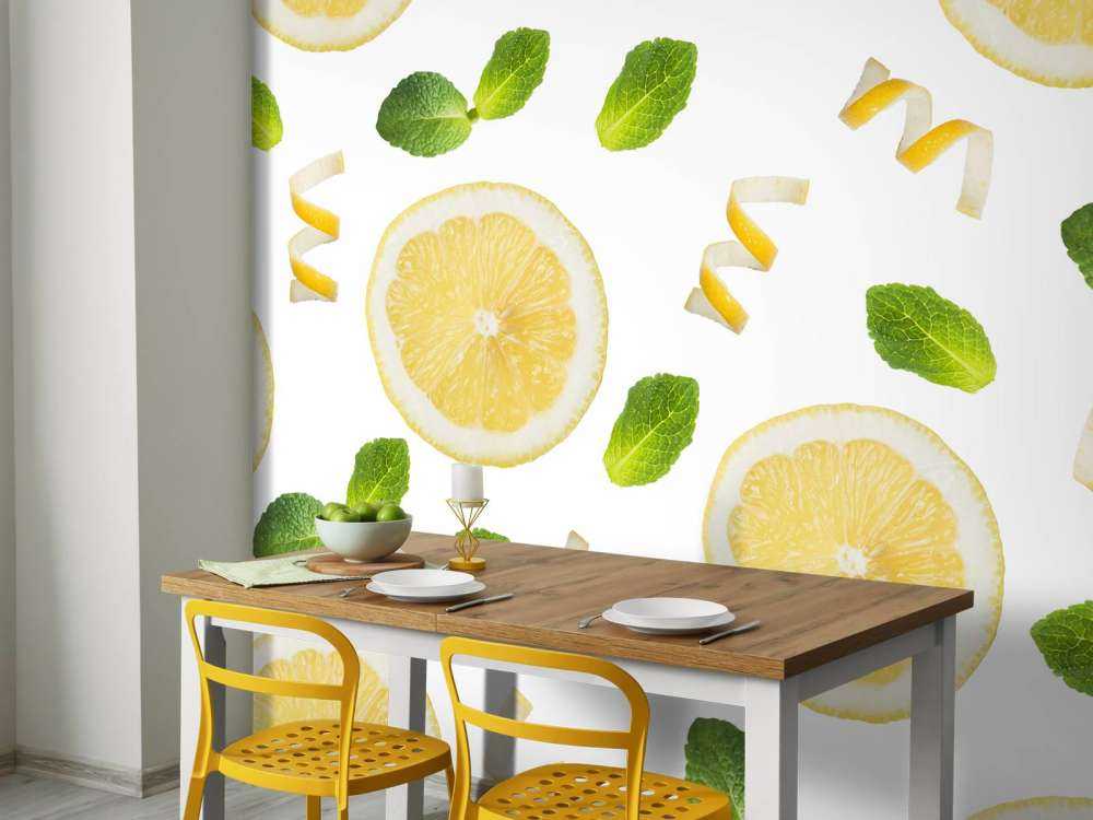 Citroen met munt print