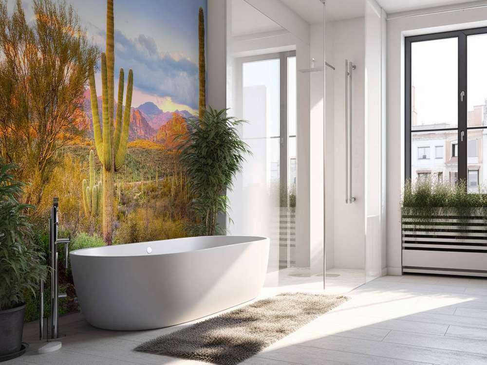 Zonsondergang in een steppe