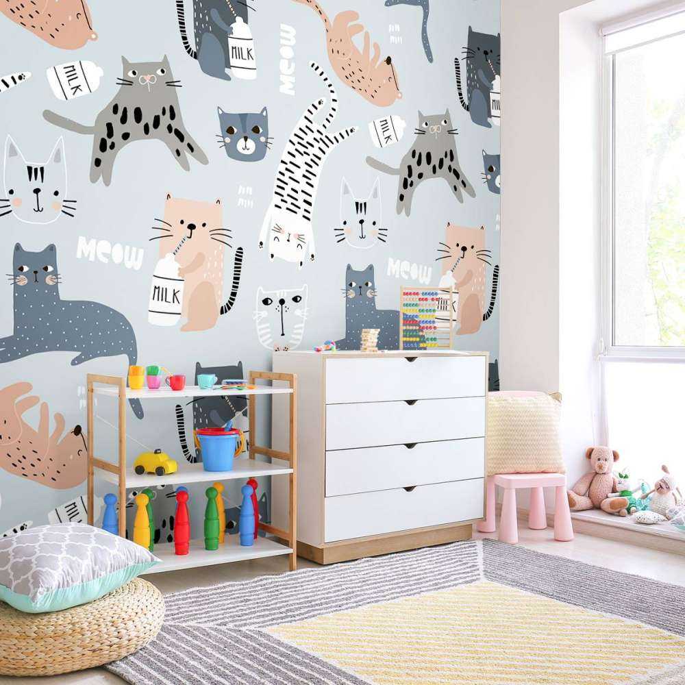 Katten en poezen print