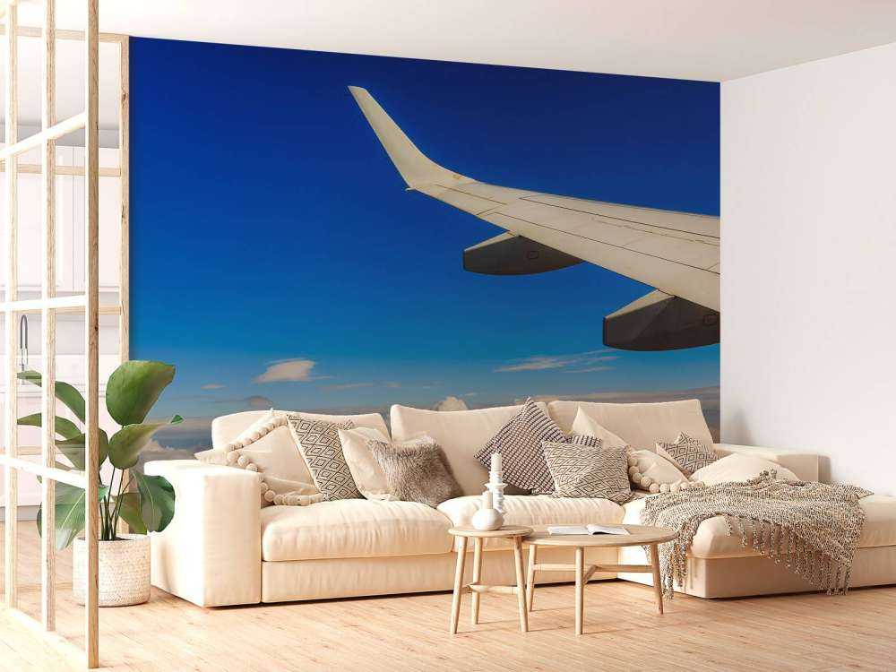 Prachtige wolken vanuit een vliegtuigraam