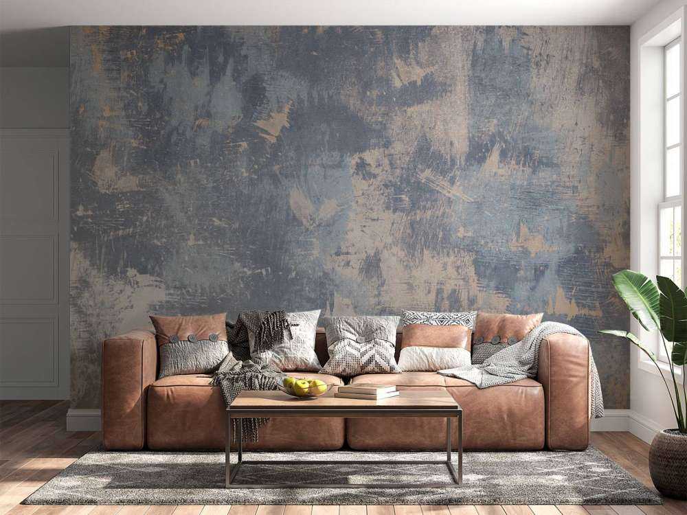 Beschadigde betonnen muur