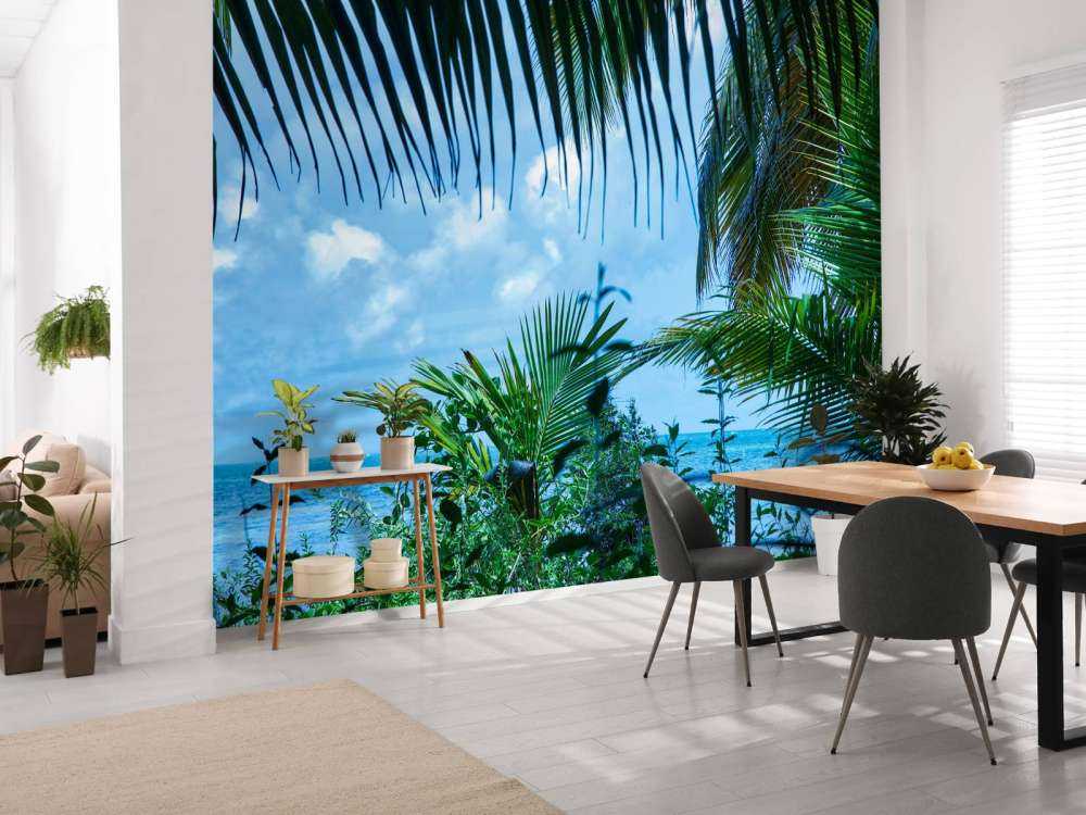 Zee vanuit de jungle