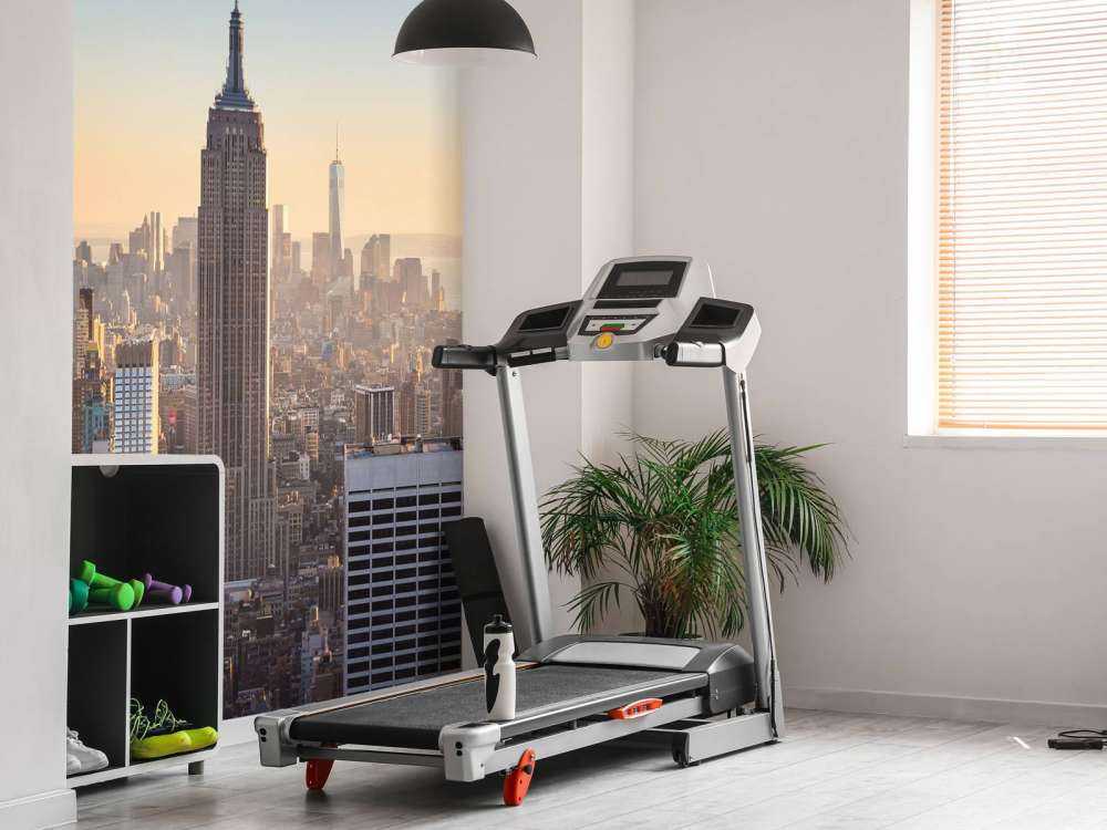 Skyline van New York bij zonsopkomst