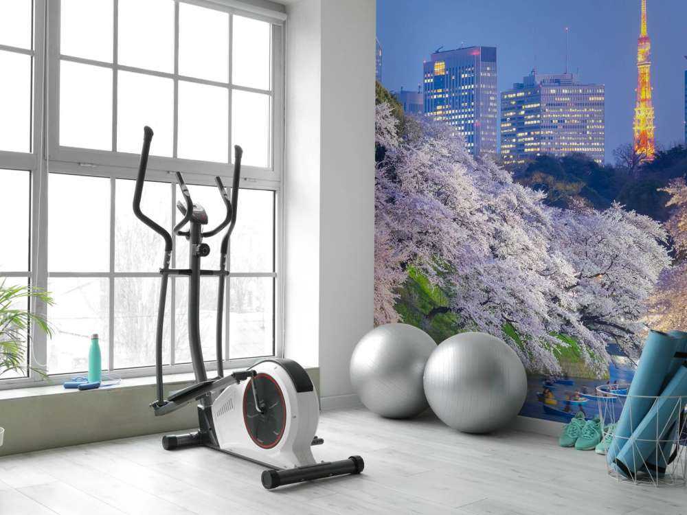 Sakura kersenbloesem met de Tokyo Tower op de achtergrond