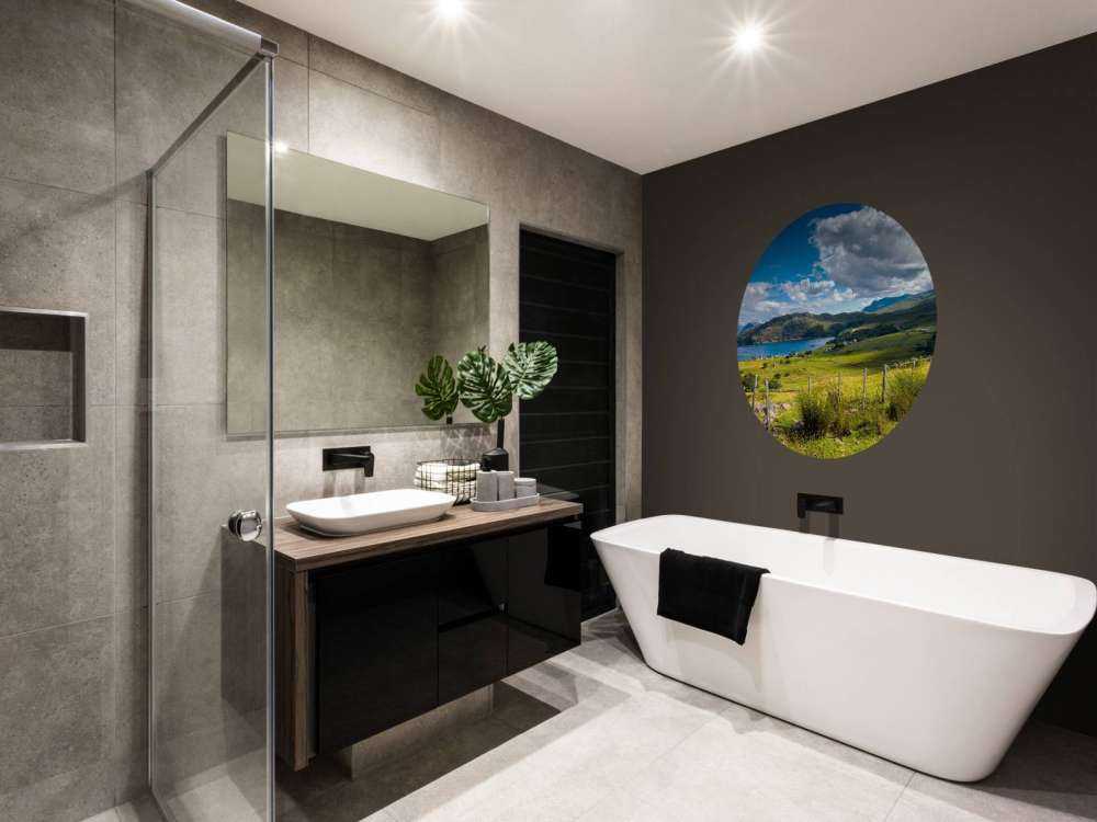 Afgelegen weilanden in een berglandschap