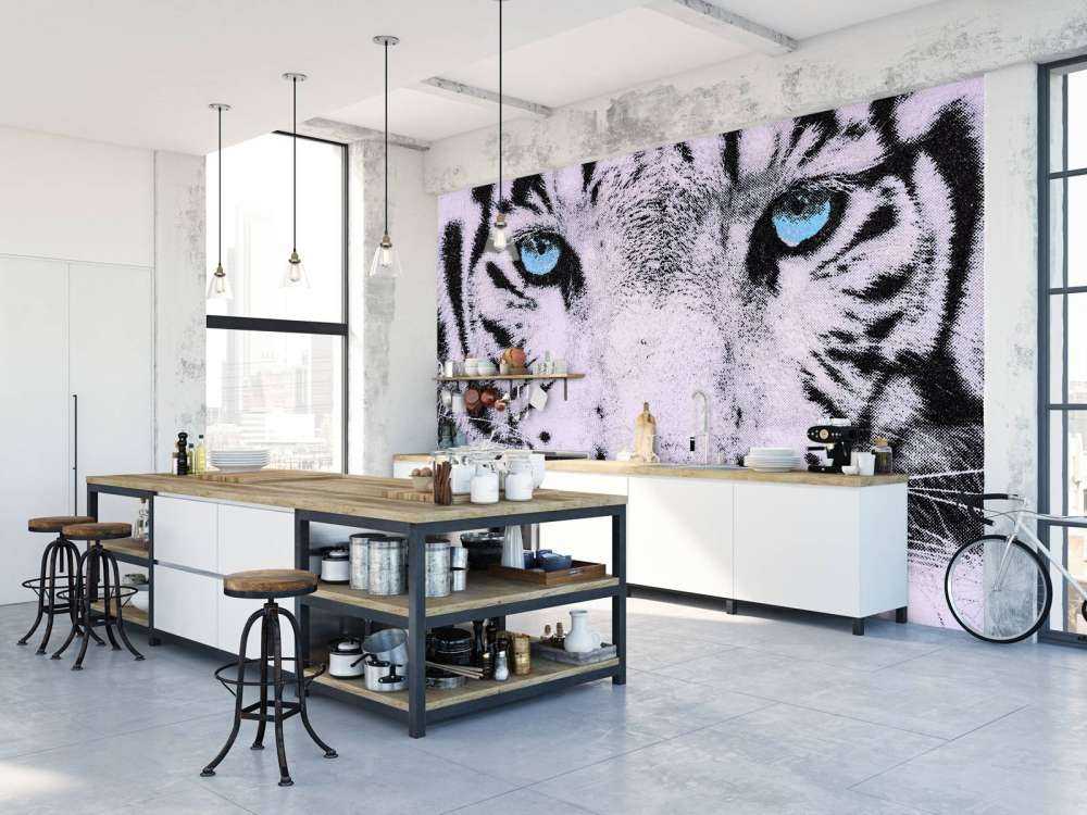 Gezicht van een Witte Tijger