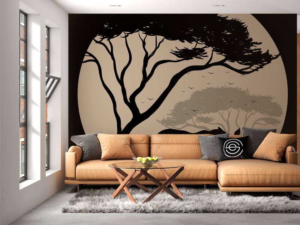 Silhouette van een neushoorn