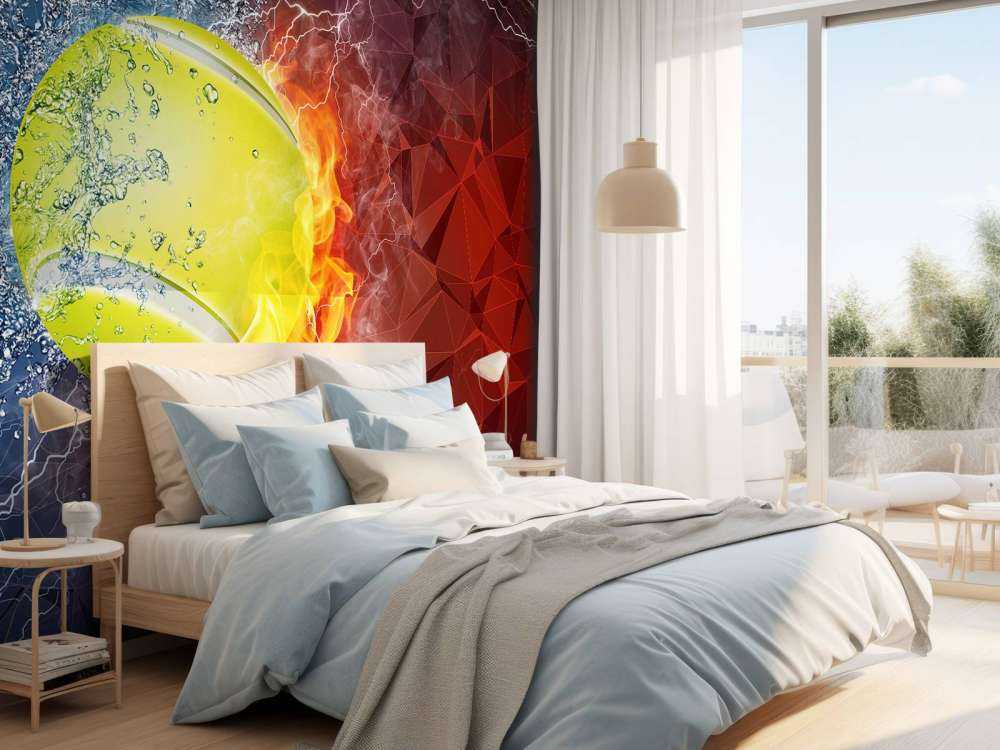 Tennisbal met veel kracht