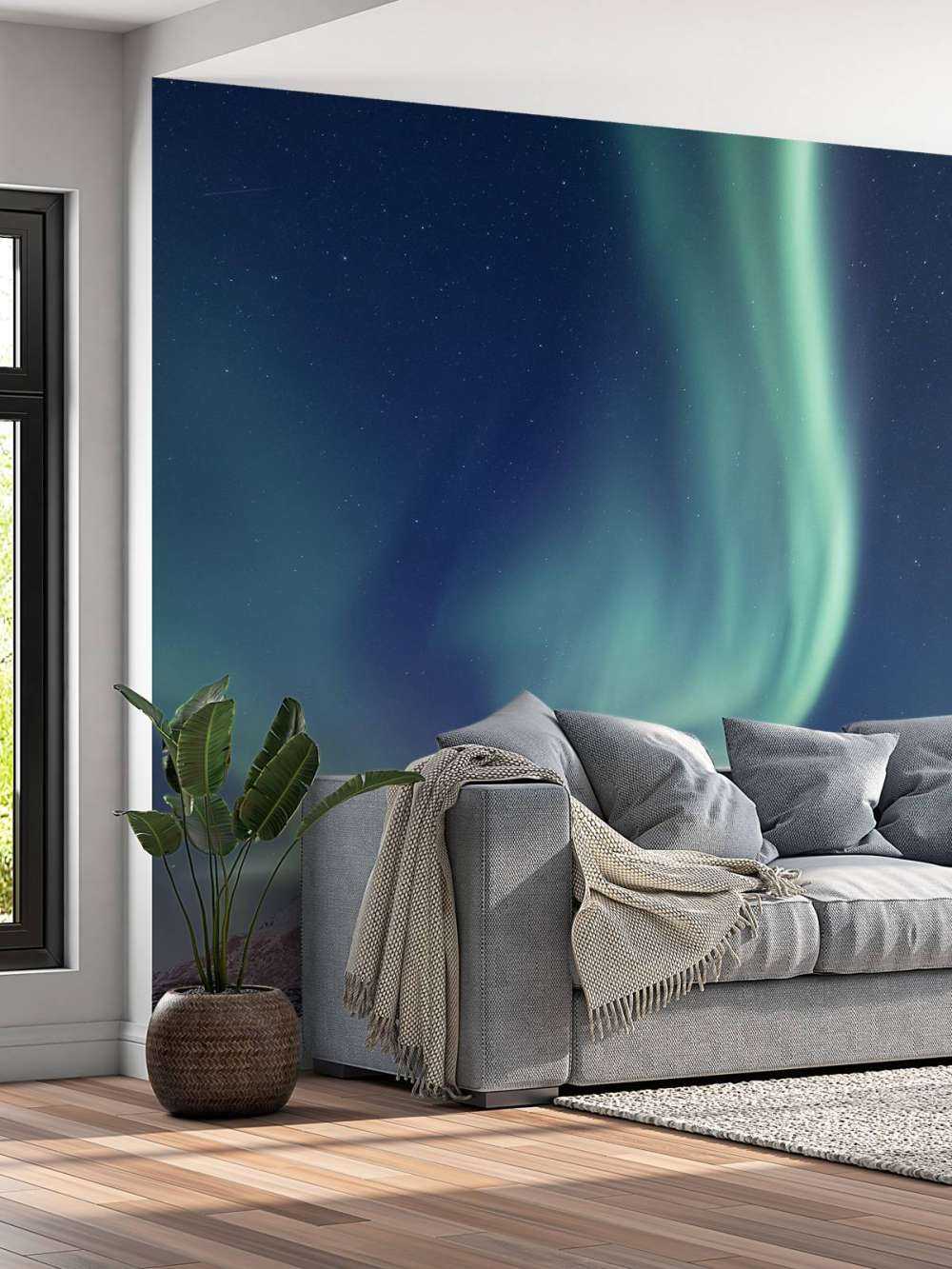 Mint kleurig Noorderlicht in Alaska