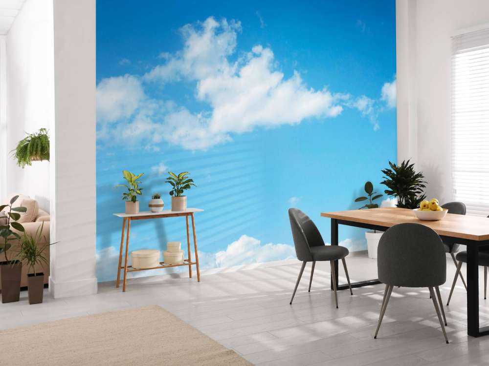 Een helder blauwe lucht