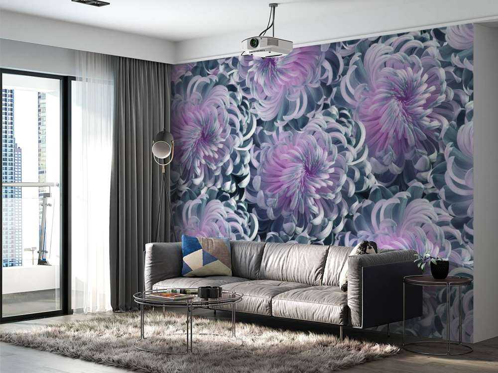 Roze chrysanthemum bloemen design