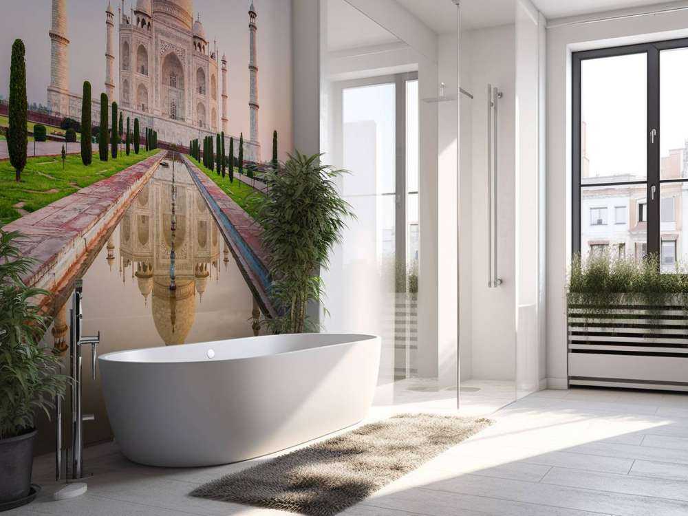 De Taj Mahal vanuit de tuin