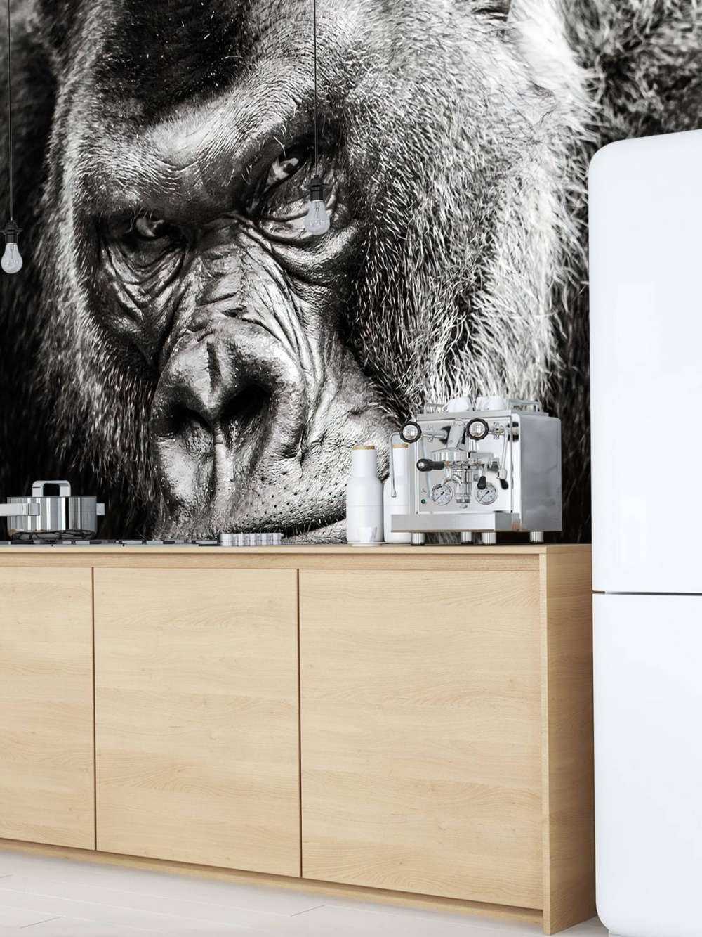 Close-up foto van een gorilla