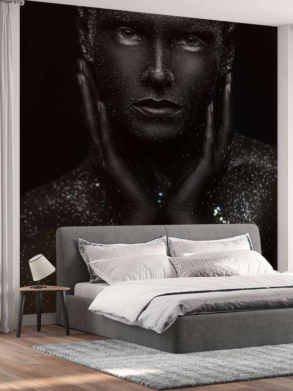 Vrouw met glitters